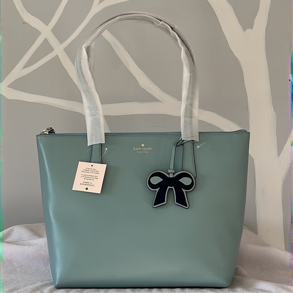 $3.99 SHIPPING Kate Spade Cassy Tote Bag Frosted Spearmint - Picture 3 of 13